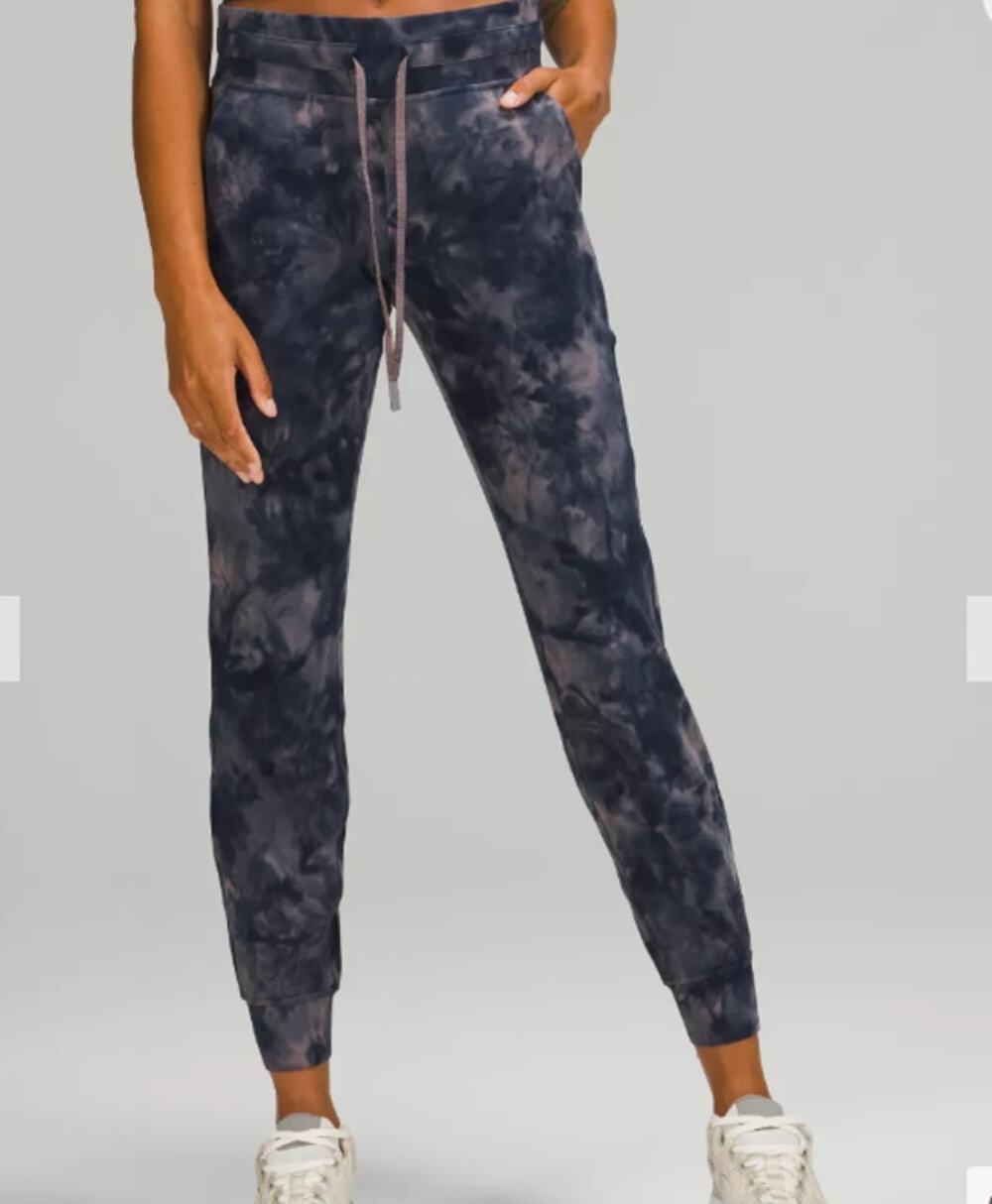 Lululemon Ready to Rulu Joggers Diamond Tie Dye Lunar Rock True Navy Size 8
